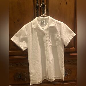 CINTAS  Women’s White Casual Button Down Shirt